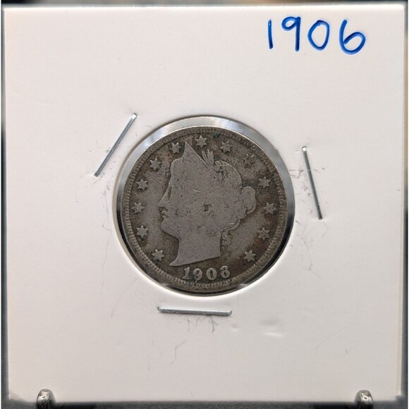 Other - 1906 Liberty Head “V” Nickel – Vintage U.S. Five Cent Coin in Holder